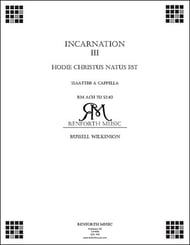 Incarnation: 3. Hodie Christus Natus Est SSAATTBB choral sheet music cover Thumbnail